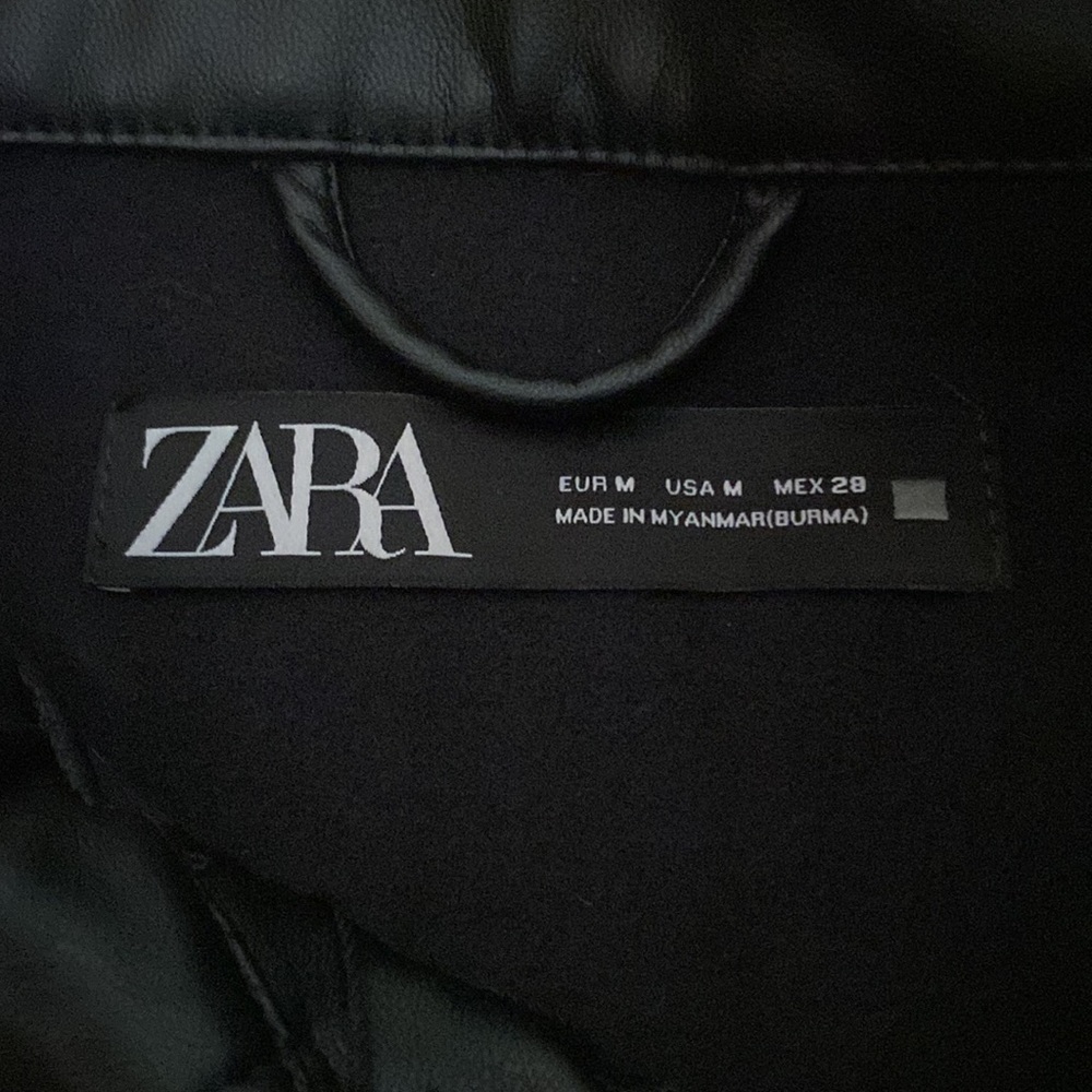 Zara faux leather jacket - Picture 4 of 6